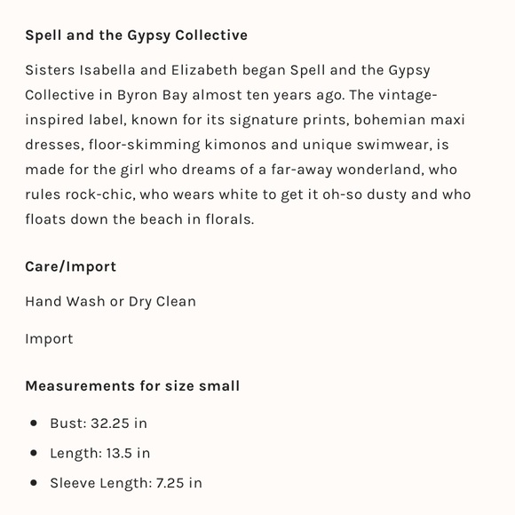 Spell and the Gypsy Collective Crop Top - Picture 8 of 8